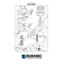 Rurmec Spare Parts for Vacuum Cleaner 50/1300P - Diagram