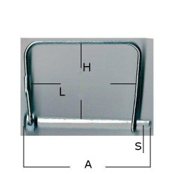 Spinotto a Molla in Acciaio con Bloccaggio