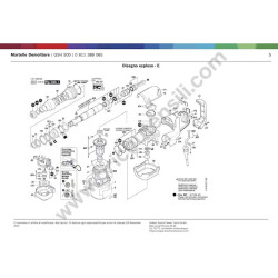 Bosch Parts for Demolition Hammer GSH 500 - Drawing