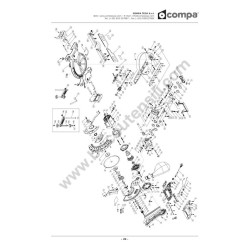 Compa Parts for Slide Compound Mitre Saw SLIDER 305 X2-C - Drawing