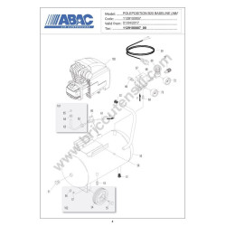 Ricambi ABAC per Compressore Pole Position B20 BASELINE - Esploso
