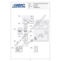 ABAC Parts for Air Compressor Pole Position B20 BASELINE - Drawing - 1