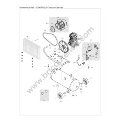 Gruppo Pompante per Compressore a Cinghia A29B BLU