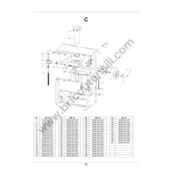 FEMI Spare Parts for Thickness Planer PF 250-600 - Diagram 3