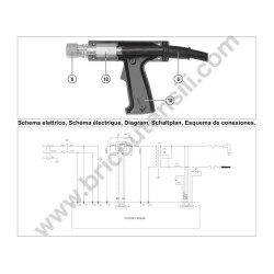 Telwin Spare Parts for DIGITAL PULLER 5500 400V - Torch Drawing