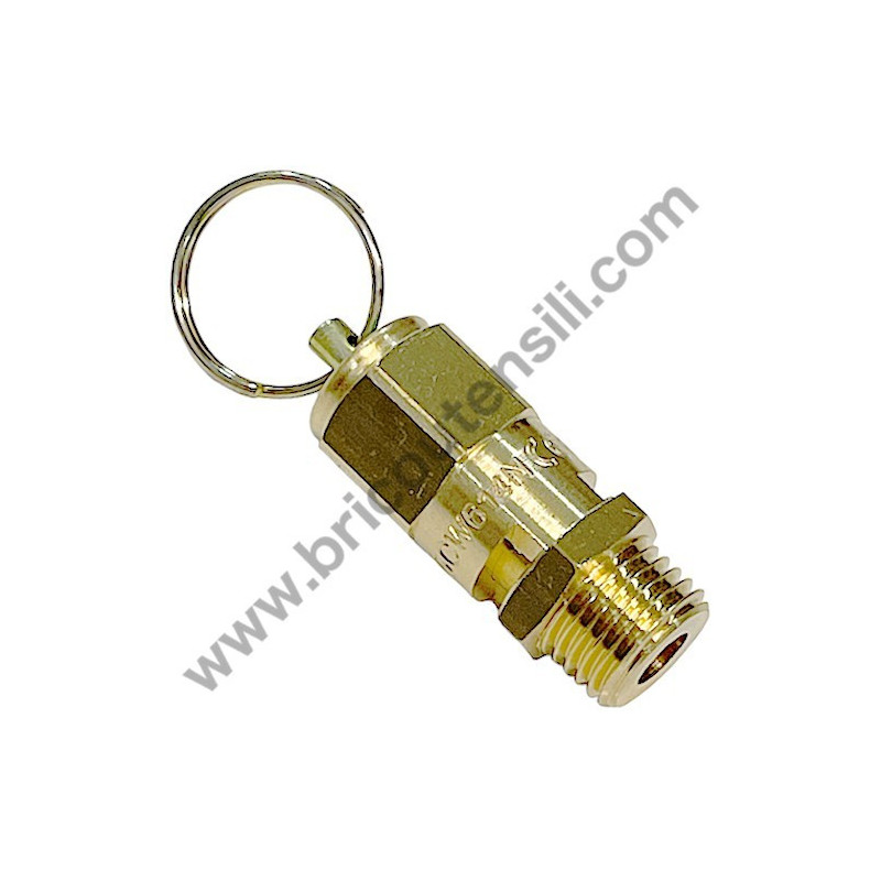 ABAC Pressure Relief Safety Valve 1/4" 10,5 Bar for Compressors