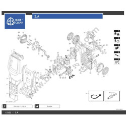 Annovi Reverberi Parts for Pressure Cleaner Series DHS - 2.A - Drawing