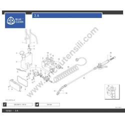 Ricambi per Idropulitrice Annovi Reverberi Serie DHS - 2.A - Esploso 1