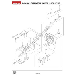 Makita Spare Parts for Petrol Blower BHX2500 - Diagram 6