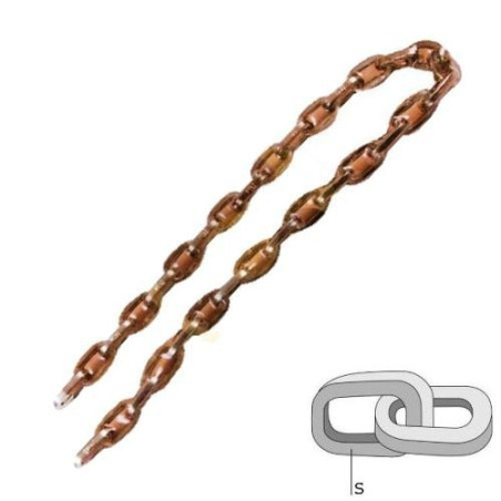  Anti-theft chain with PVC coating mesh "Quadra"