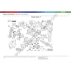 Ricambi Bosch per Trapano a Percussione GSB 24-2 - Esploso