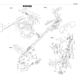 Femi Spare Parts for Band Saw DCS NG110 - Drawing