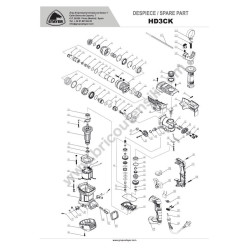 Stayer Spare Parts for Rotary Hammer HD3CK - Drawing