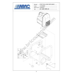 ABAC Parts for Air Compressor START ROLLCAGE O20P - Drawing