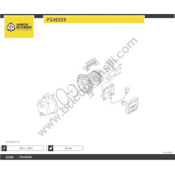Ricambi per Pompa Autoadescante Annovi Reverberi PG4600X - Esploso