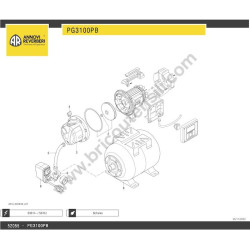 Ricambi per Pompa Autoadescante Annovi Reverberi PG3100PB - Esploso