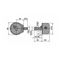 Lucchetto a Campana per Serrande "Potent" 2600.09