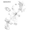 Makita Spare Parts for Cordless Impact Driver BTP131 - Drawing