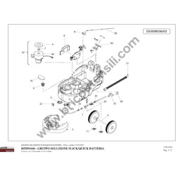 Lavor Pro Original Parts for Floor Scrubber Drier SCL QUICK 36B CBT - Diagram 6