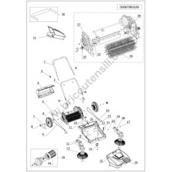Ricambi Originali Lavor per Spazzatrice BSW 950MF - Esploso