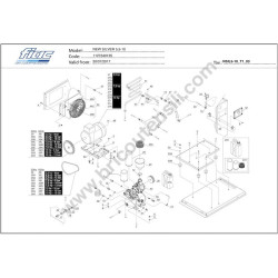 Ricambi Fiac per Compressori NEW SILVER 5,5-10 - Esploso