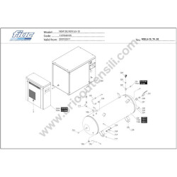 Ricambi Fiac per Compressori NEW SILVER 5,5-10 - Esploso 3