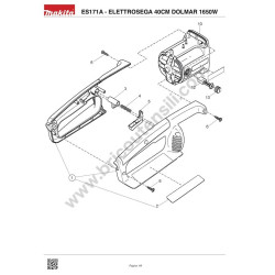 Dolmar Spare Parts for Electric Chainsaw ES171A - Drawing