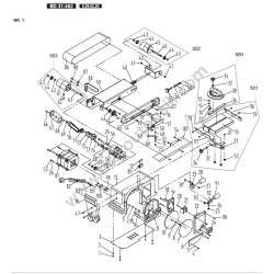 Femi Spare Parts for Belt Sander BD 31-462 - Drawing