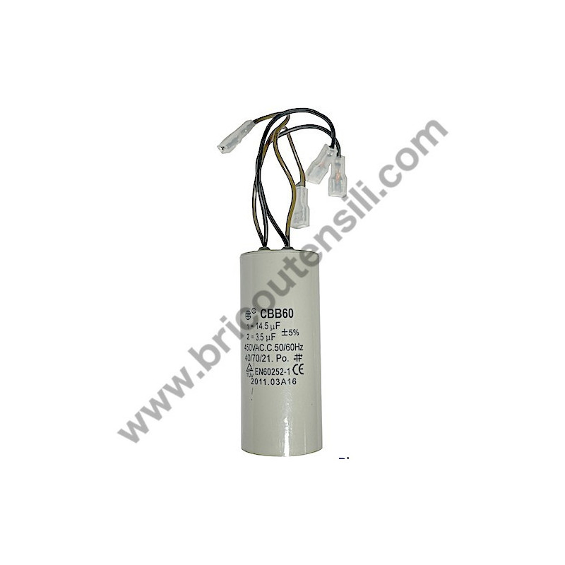 Capacitor 3,5/14,5 4 Wires for Electric Hoist