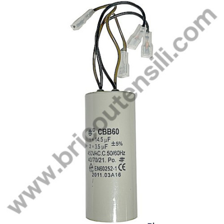 Capacitor 3,5/14,5 4 Wires for Electric Hoist