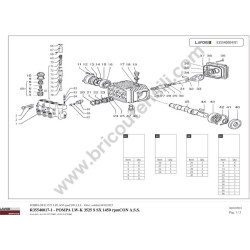 Lavor Original Parts for Pressure Cleaner LKX 55 - Drawing - 3