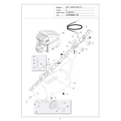 BALMA Spare Parts for Air Compressor MS20/24 CM2 - Drawing