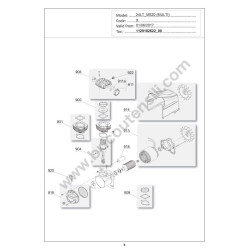 Gruppo Pompante per Compressore a Cinghia A29B BLU