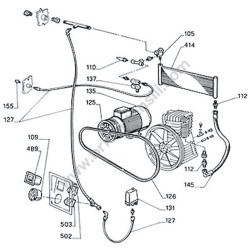 BALMA Parts for Air Compressor NS 29S/LN/T 5,5 V400 DEVILBISS - Drawing