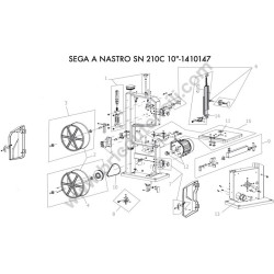 Ricambi Valex per Sega a Nastro SN210C - Esploso