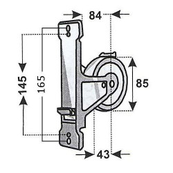 Belt reels "Mignon" for shutter - distance 145/165/6 m