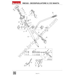 Makita Parts for Engine Bruschcutter RBC525 - Drawing