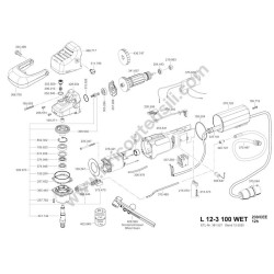Flex Parts for Water Sander FLEX L 12-3 100 WET - Drawing