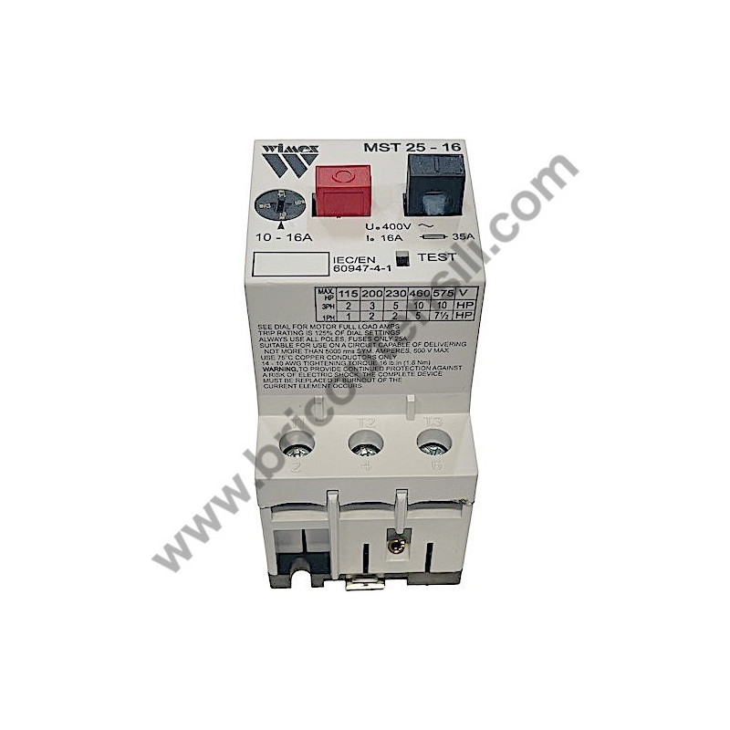 Termico MS 25 10/16AMP per Idropulitrice Lavor LKX 55 TS