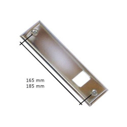 Placca per avvolgitori Tapparella in acciaio Cromato interasse 185 mm