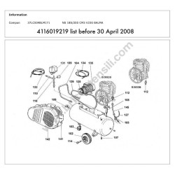 Gruppo Pompante per Compressore a Cinghia A29B BLU