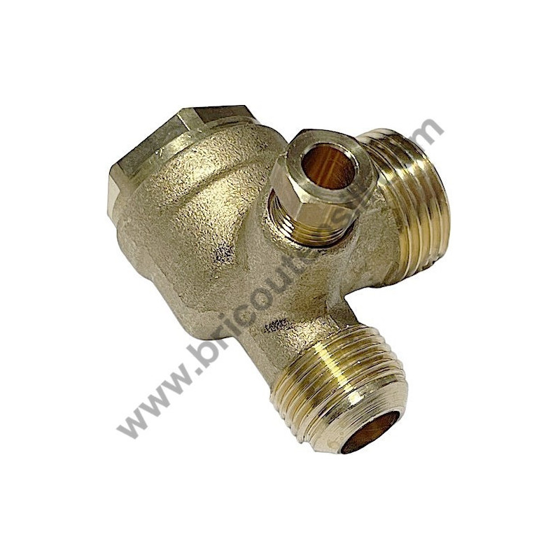 Check Valve MM 1/2"x3/8" L for Air Compressors ABAC