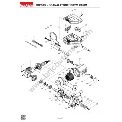 Ricambi Makita per Scanalatore SG150/2 - Esploso