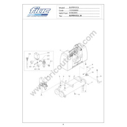 FIAC Parts for Air Compressor SUPER ECU FB210 - Drawing