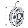 Pulley for roller shutter