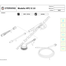 Ricambi per Idropulitrice STERWINS HPC S 3.8 - Esploso 3