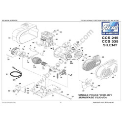 Ricambi Fiac per Gruppo Pompante a Pistone CCS 245-335 SILENT - Esploso