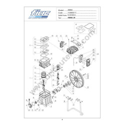 FIAC Spare Parts for Pumping Unit AB 858 - Drawing