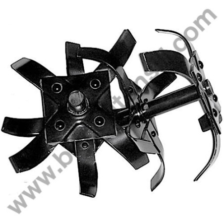 Coppia Frese per Motozappa Valex Mill 50 - Mill 40 - Einhell BMH 40-36 - Garland GA0174