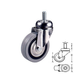 Wheel for furniture Pin swivel bearings "MV-RGP"